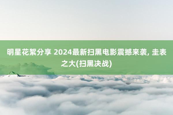 明星花絮分享 2024最新扫黑电影震撼来袭, 圭表之大(扫黑决战)