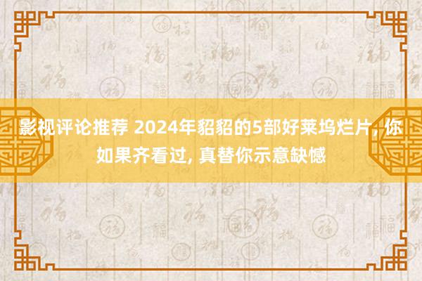 影视评论推荐 2024年貂貂的5部好莱坞烂片, 你如果齐看过, 真替你示意缺憾